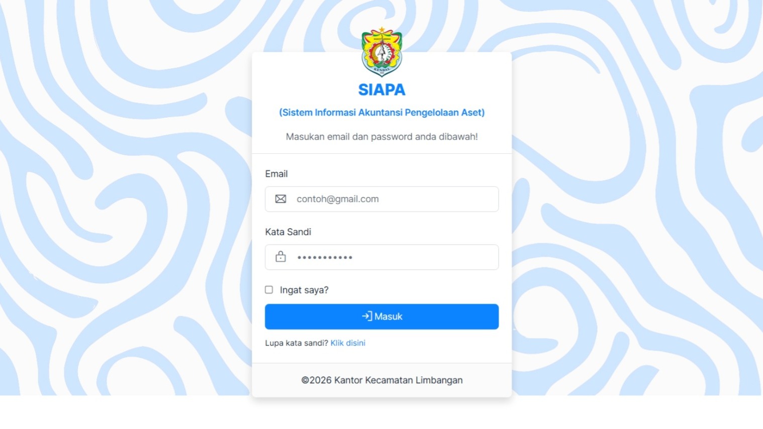 Sistem Informasi Akuntansi Pengelolaan Aset Kecamatan Limbangan