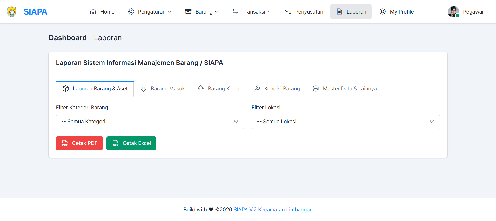 Sistem Informasi Akuntansi Pengelolaan Aset Kecamatan Limbangan